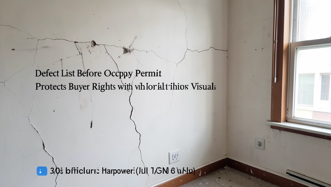 Protokół odbioru z listą wad przed pozwoleniem