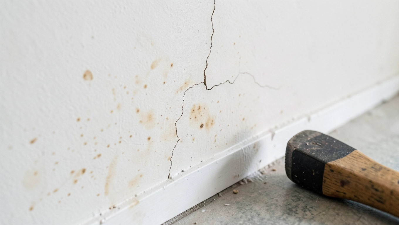 Sprawdzanie ścian i tynków przy odbiorze